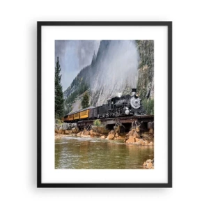 Póster en marco negro - ¿Adónde me llevas? - 40x50 cm