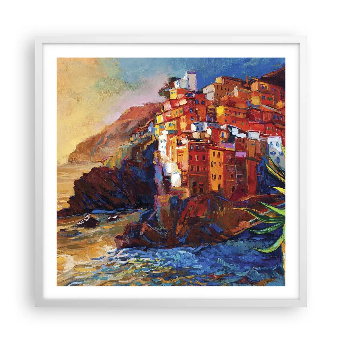 Póster en marco blanco - Ambiente italiano - 60x60 cm