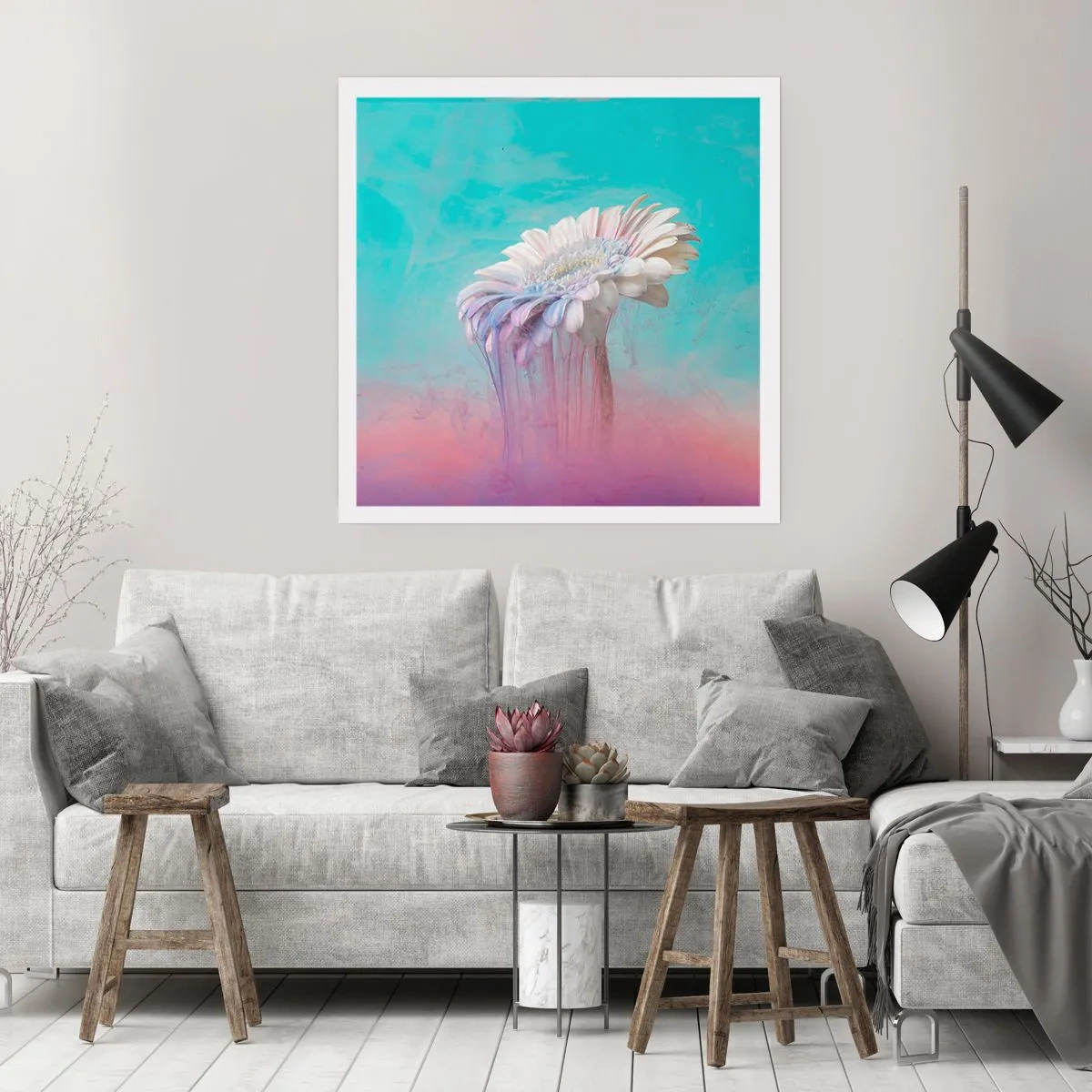 Póster - El inframundo de las flores - 50x50 cm