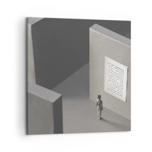 Cuadro sobre lienzo - Impresión de Imagen - ¿Pero dónde estoy? - 50x50 cm