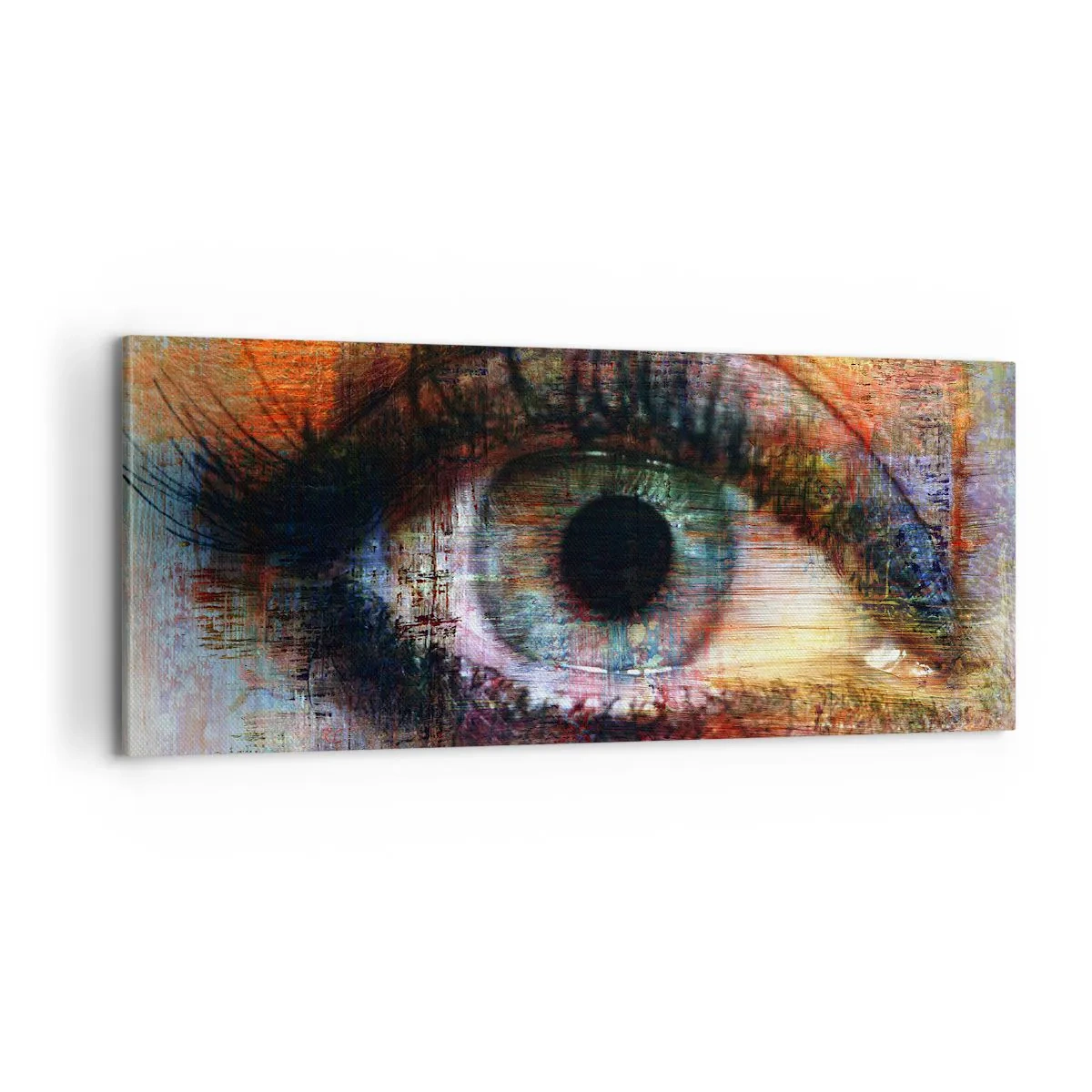 Cuadro sobre lienzo - Impresión de Imagen - Puedes mirar en el alma - 100x40 cm