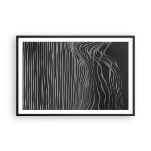 Póster en marco negro - Ritmo y acento - 91x61 cm