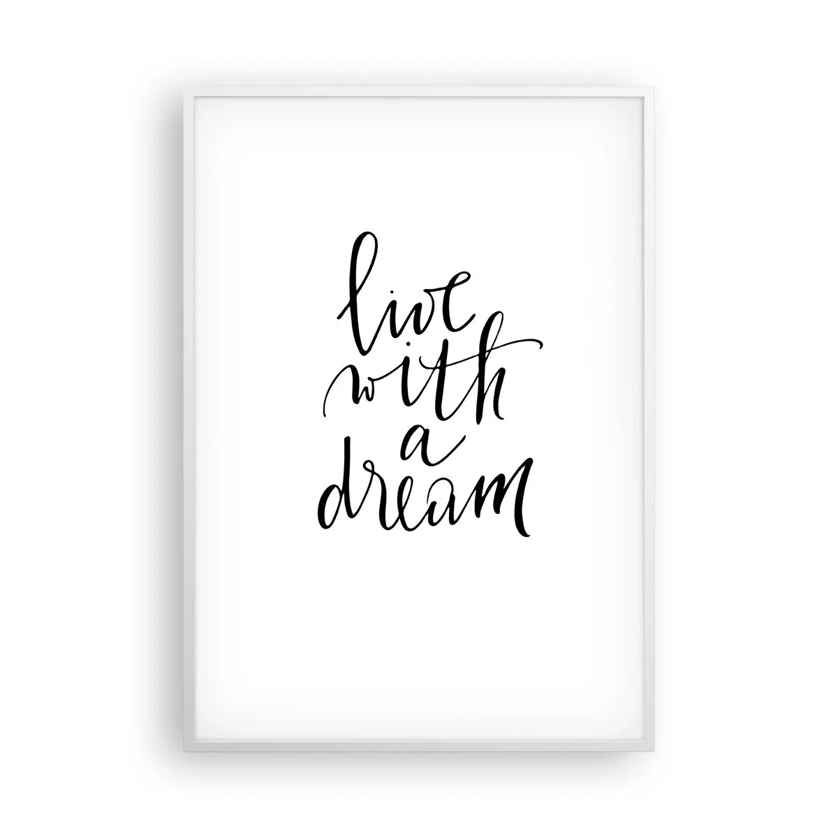 Póster en marco blanco - Por supuesto - 70x100 cm