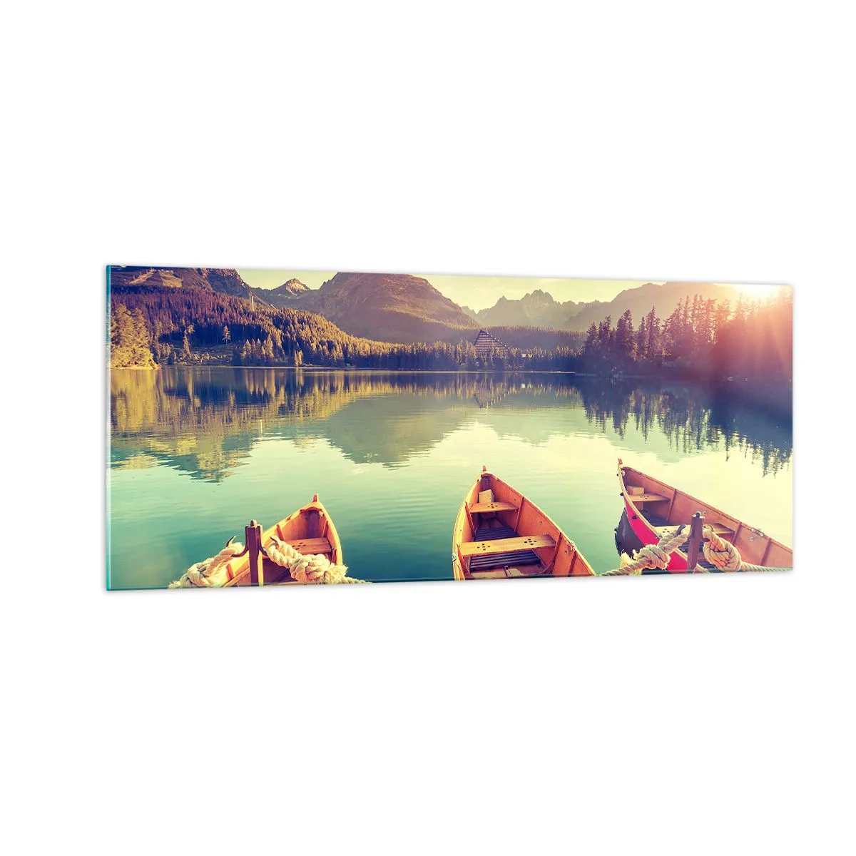 Cuadro sobre vidrio - Impresiones sobre Vidrio - Para vivir según sus leyes - 100x40 cm