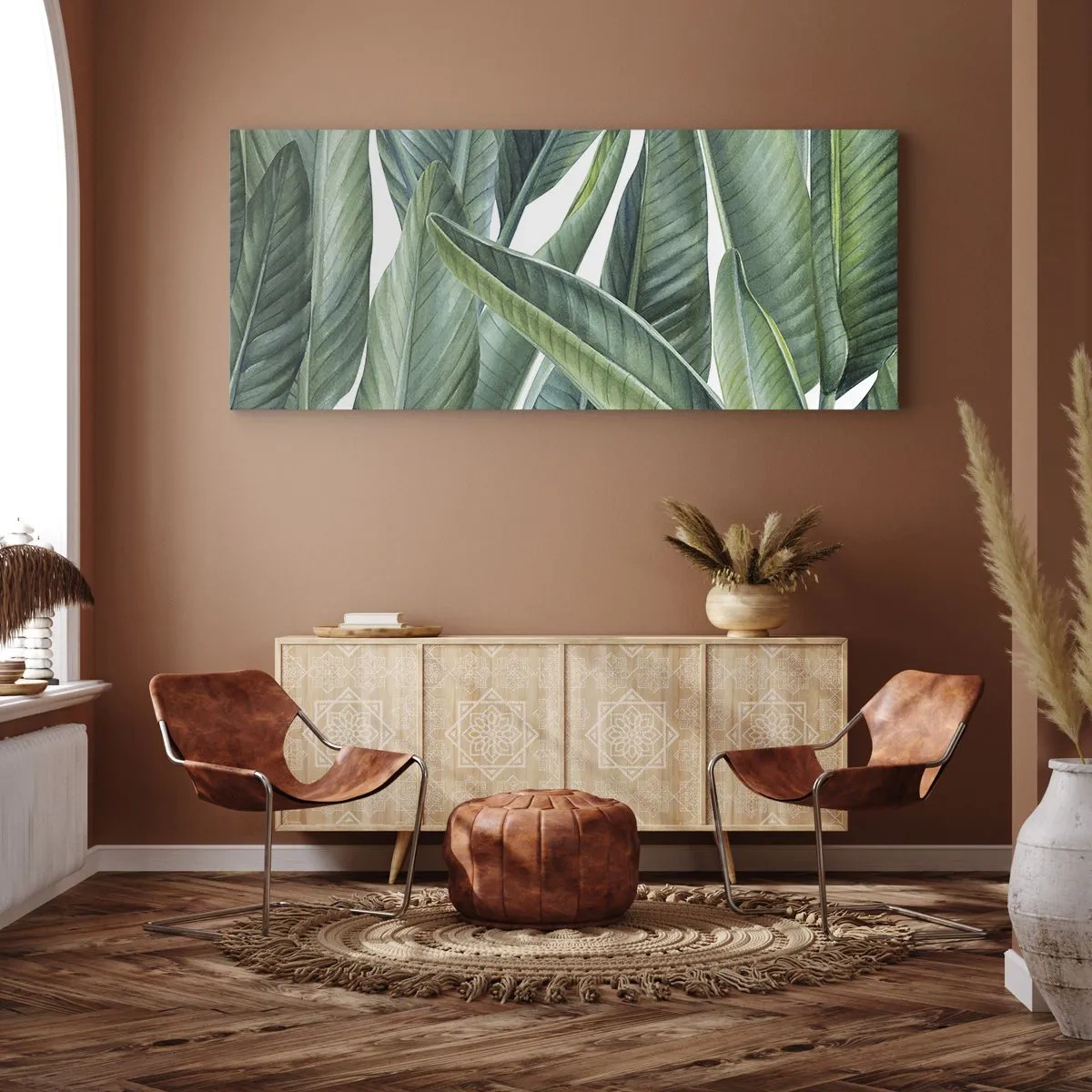 Cuadro sobre lienzo - Impresión de Imagen - Vegetación en estado puro - 100x40 cm
