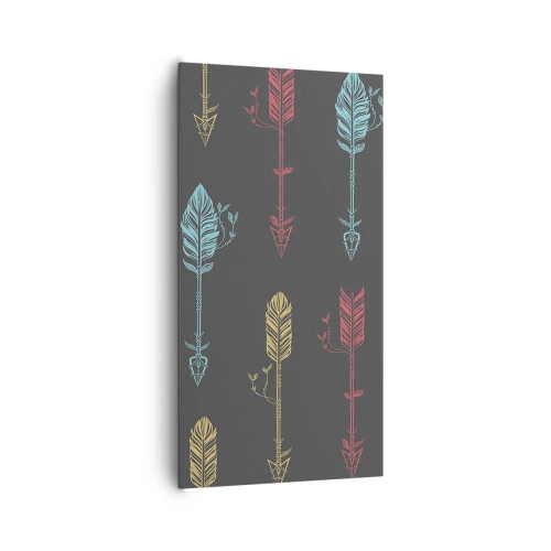 Cuadro sobre lienzo - Impresión de Imagen - Flechas - 65x120 cm