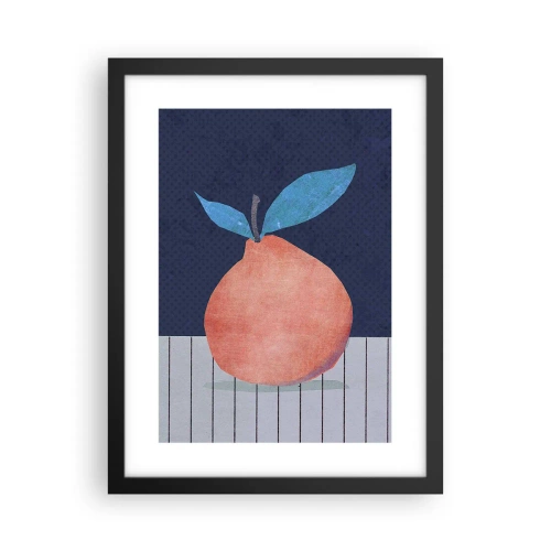 Póster en marco negro - Convexidad y plano - 30x40 cm