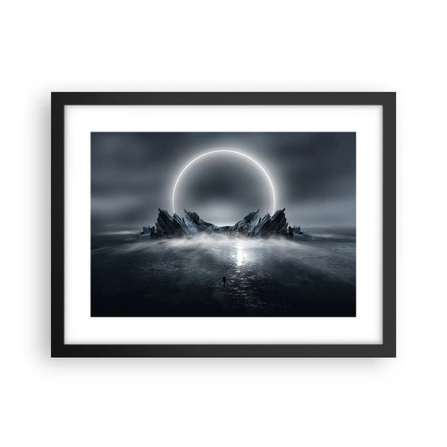 Póster en marco negro - El final del cuento - 40x30 cm