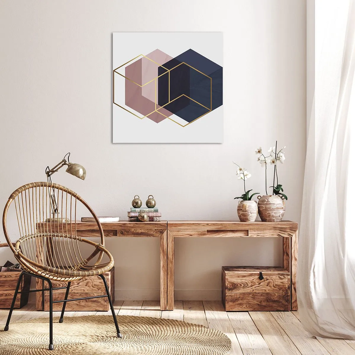 Cuadro sobre lienzo - Impresión de Imagen - El poder de la sencillez - 70x70 cm