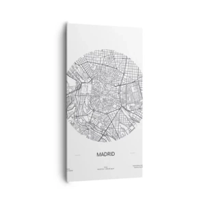 Cuadro sobre lienzo - Impresión de Imagen - Anatomía de Madrid - 65x120 cm