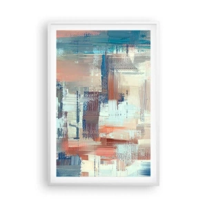 Póster en marco blanco - Alcanzando la luz - 61x91 cm