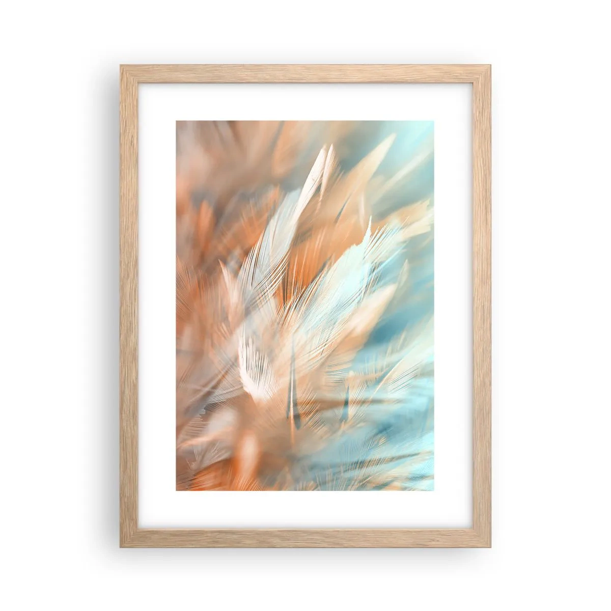 Póster en marco roble claro - En la tierra de la suavidad - 30x40 cm