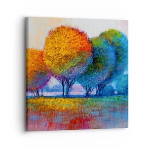 Cuadro sobre lienzo - Impresión de Imagen - Un conjunto de colores llamativos - 30x30 cm