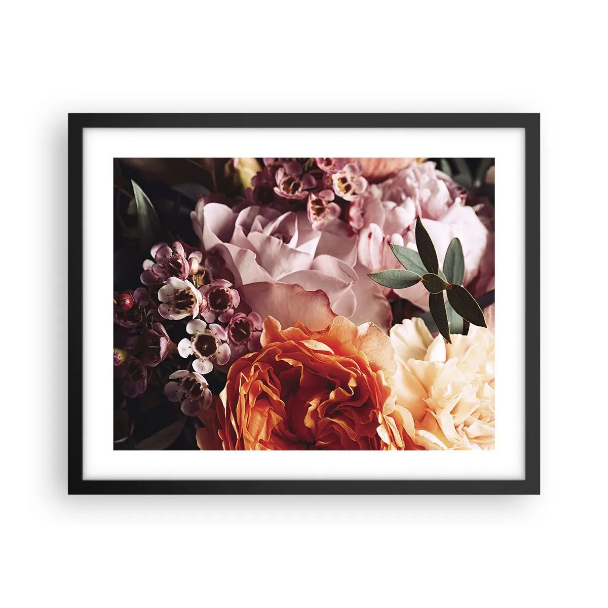 Póster en marco negro - Belleza envolvente - 50x40 cm