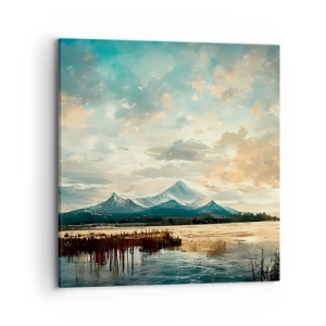 Cuadro sobre lienzo - Impresión de Imagen - Bajo la protección del cielo - 70x70 cm