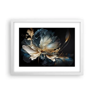 Póster en marco blanco - Flor de helecho de cuento - 40x30 cm