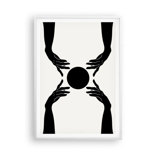 Póster en marco blanco - Una señal secreta - 70x100 cm