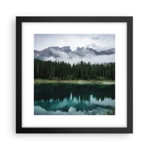 Póster en marco negro - Calla, calla, no despertemos al agua dormida.... - 30x30 cm