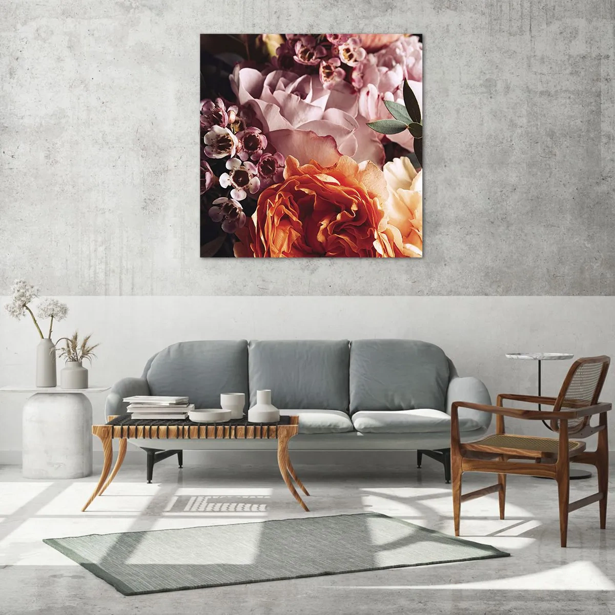 Cuadro sobre vidrio - Impresiones sobre Vidrio - Belleza envolvente - 50x50 cm