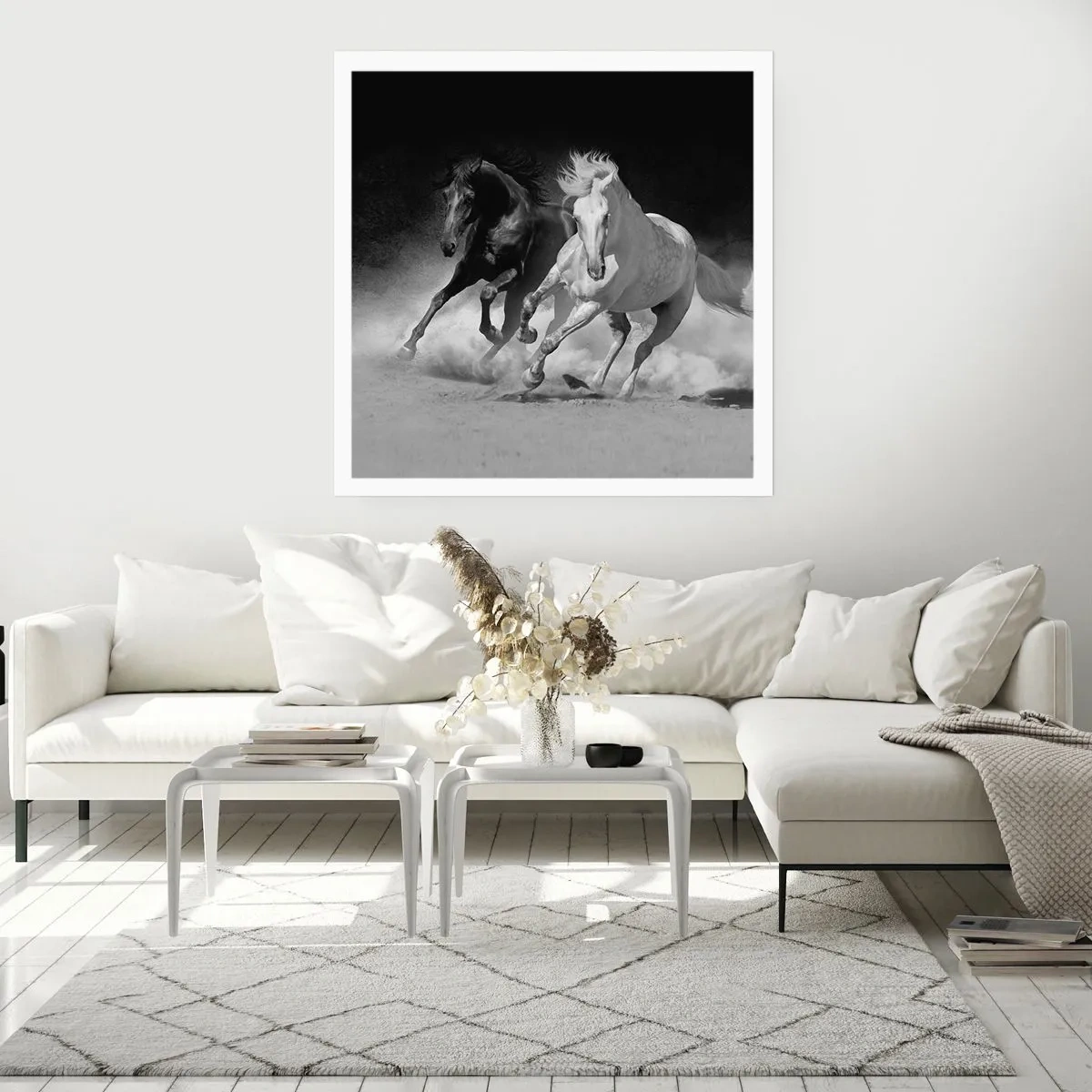 Póster - El galope de la libertad - 40x40 cm