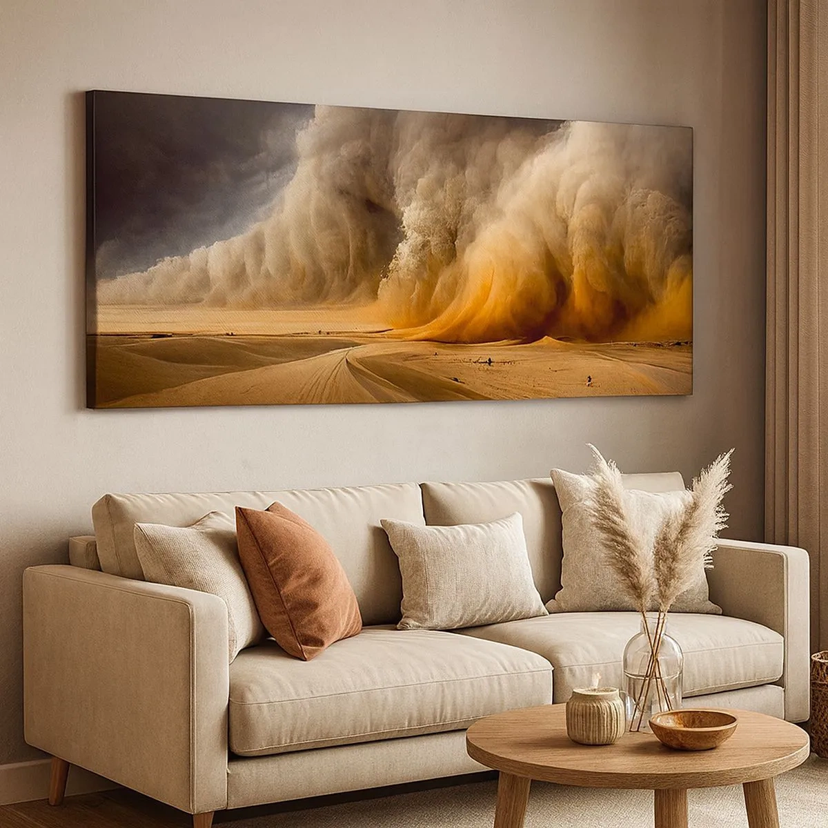 Cuadro sobre lienzo - Impresión de Imagen - Ira del desierto - 100x40 cm