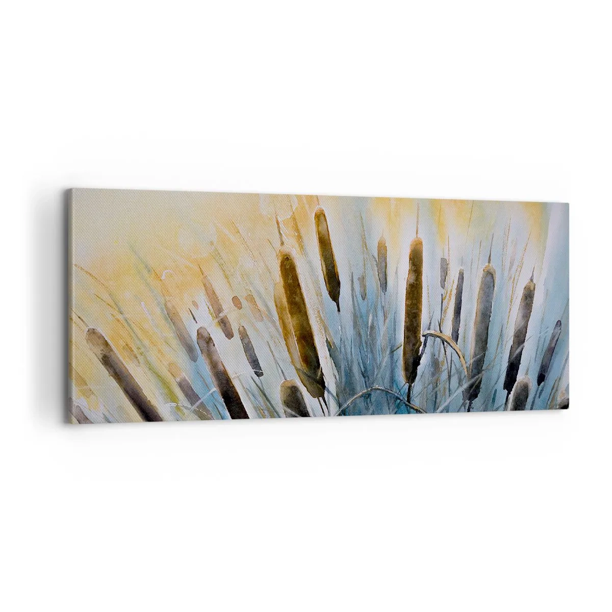 Cuadro sobre lienzo - Impresión de Imagen - El frío del agua, el calor del sol - 100x40 cm