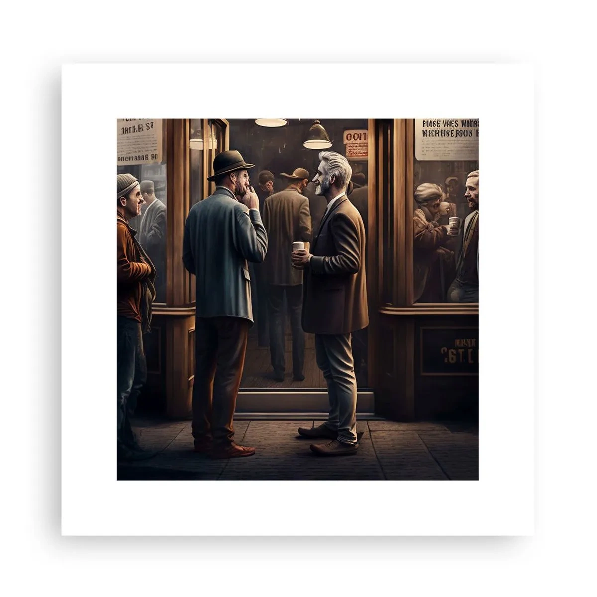 Póster - Un buen momento del día - 30x30 cm