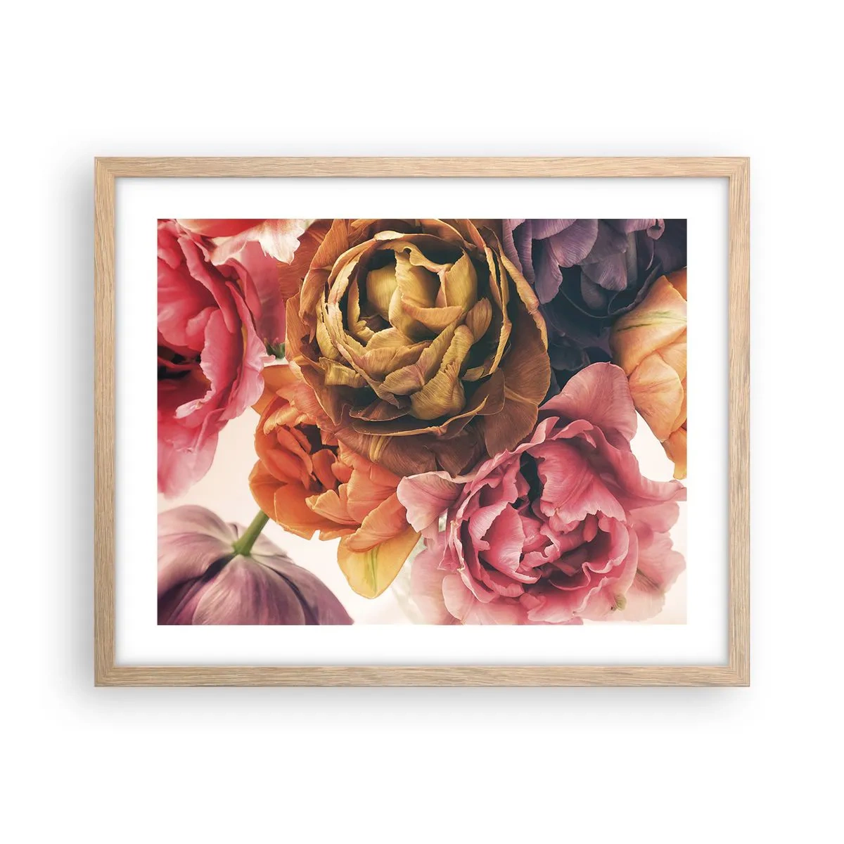 Póster en marco roble claro - Celebración de la vida - 50x40 cm