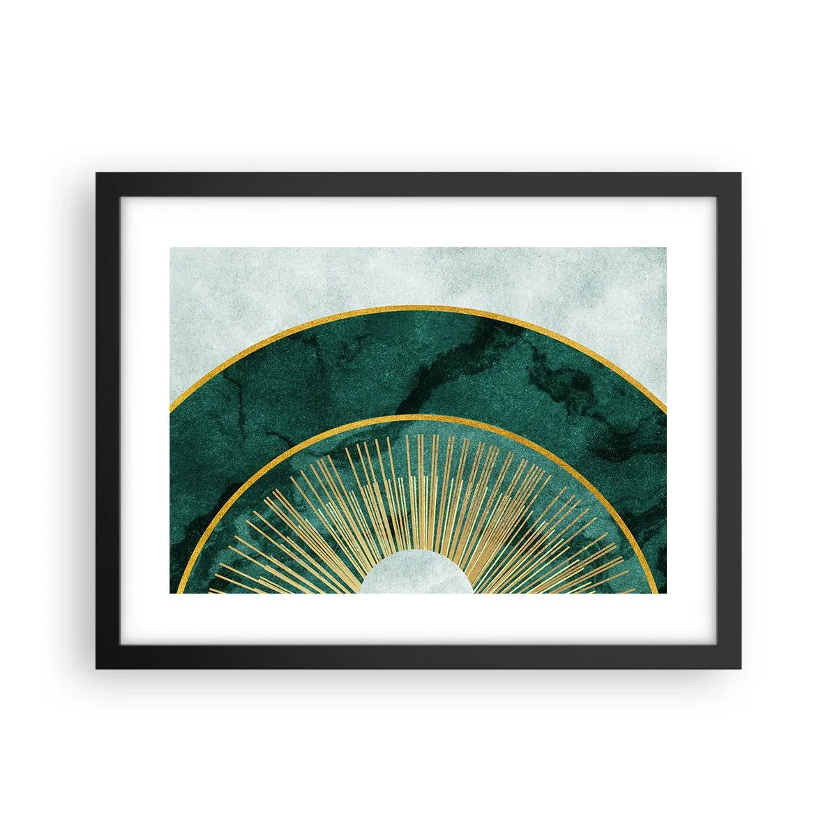 Póster en marco negro - Un sistema solar diferente - 40x30 cm