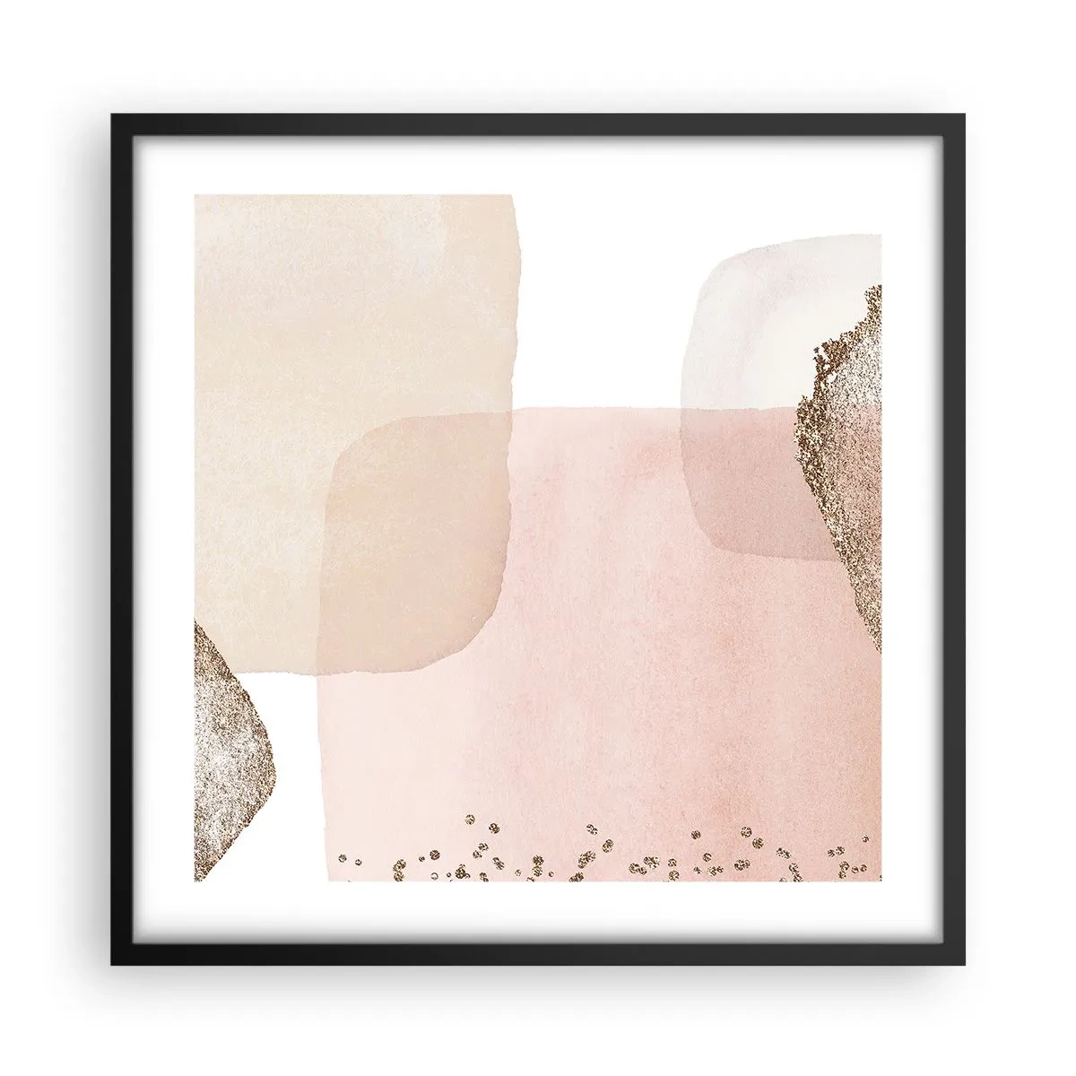 Póster en marco negro - Una mirada a través del color - 50x50 cm