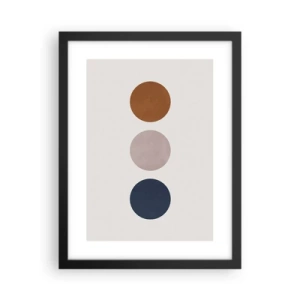 Póster en marco negro - Símbolo de perfección - 30x40 cm
