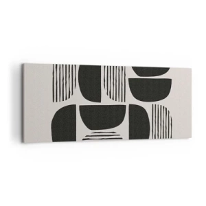 Cuadro sobre lienzo - Impresión de Imagen - Arreglos a medias - 100x40 cm