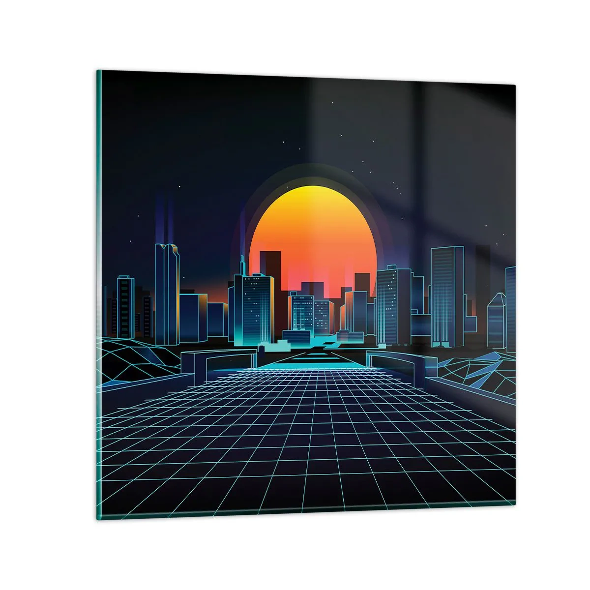 Cuadro sobre vidrio - Impresiones sobre Vidrio - ¿Todavía deseas volver a la realidad? - 40x40 cm