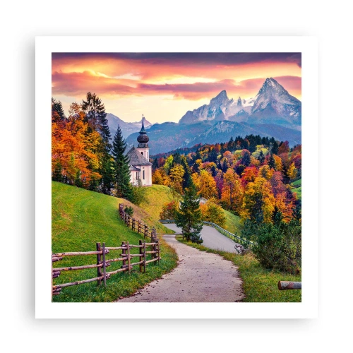 Póster - Paisaje como una pintura - 60x60 cm