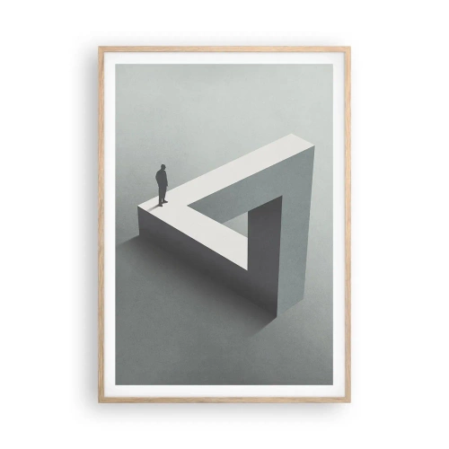 Póster en marco roble claro - Y, sin embargo, es posible - 70x100 cm