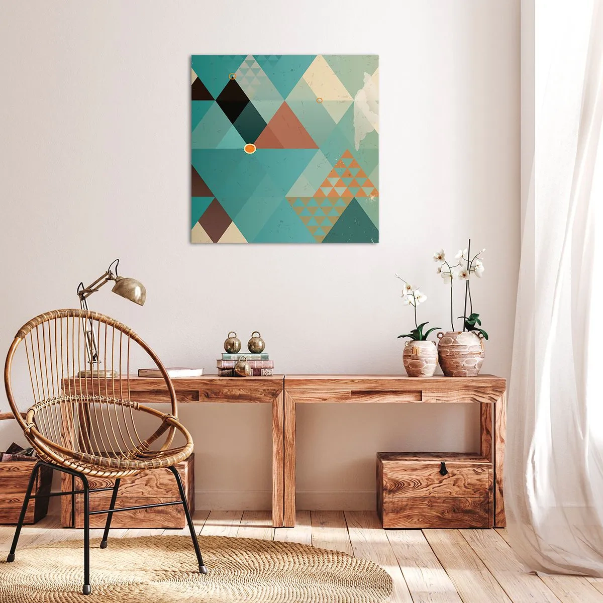 Cuadro sobre lienzo - Impresión de Imagen - Uno para todos y todos para uno - 40x40 cm