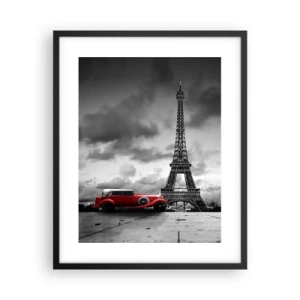 Póster en marco negro - No hace mucho tiempo, en París - 40x50 cm