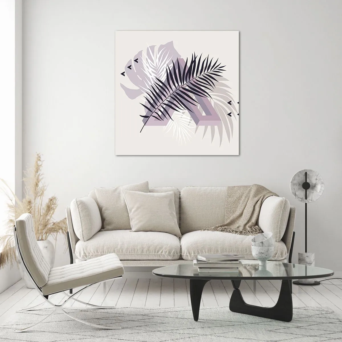 Cuadro sobre vidrio - Impresiones sobre Vidrio - La sombra de una sombra - 70x70 cm