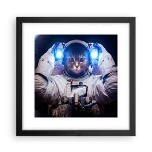 Póster en marco negro - Houston, tienes un problema. - 30x30 cm
