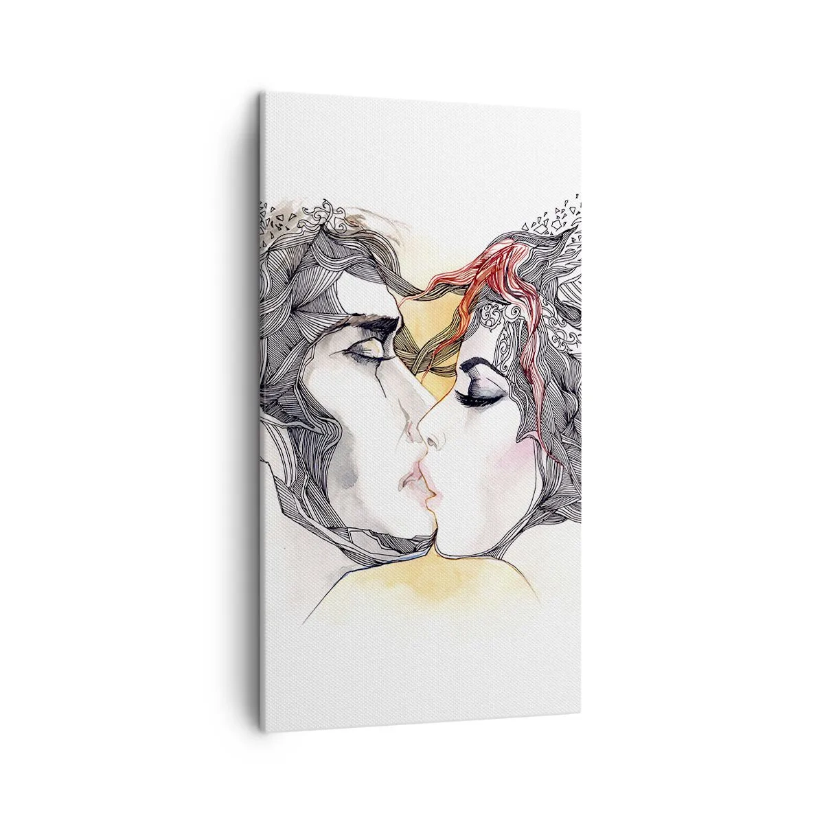 Cuadro sobre lienzo - Impresión de Imagen - El mundo no importa - 45x80 cm