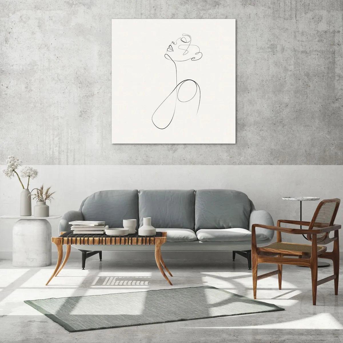Cuadro sobre vidrio - Impresiones sobre Vidrio - En el bucle de los sueños - 70x70 cm