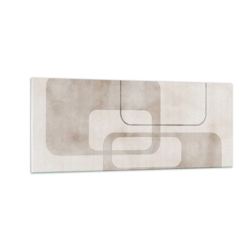 Cuadro sobre vidrio - Impresiones sobre Vidrio - Fuga geométrica - 100x40 cm