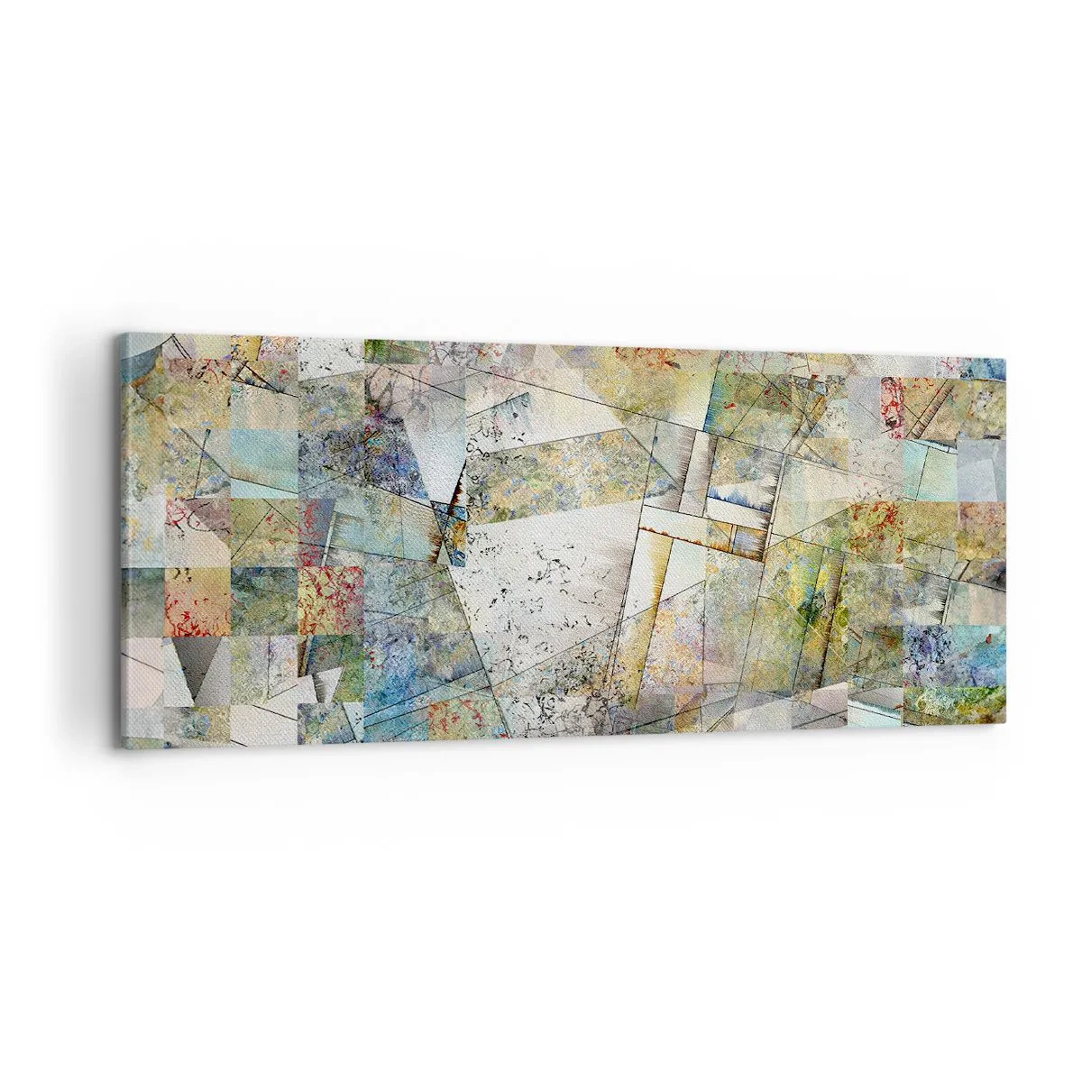 Cuadro sobre lienzo - Impresión de Imagen - Remodelación geométrica - 100x40 cm
