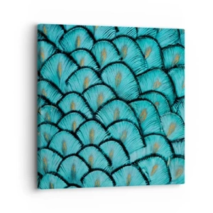 Cuadro sobre lienzo - Impresión de Imagen - La gran gala de las plumas - 30x30 cm