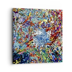 Cuadro sobre lienzo - Impresión de Imagen - Vidriera - 30x30 cm