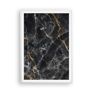 Póster en marco blanco - La vida interior de la piedra - 70x100 cm