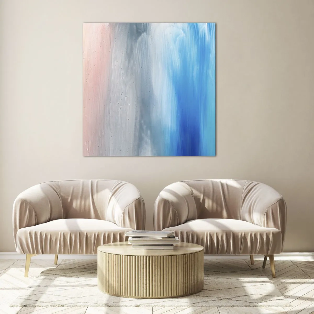 Cuadro sobre vidrio - Impresiones sobre Vidrio - Elementos: aire - 30x30 cm