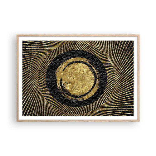 Póster en marco roble claro - Composición glamour - 100x70 cm