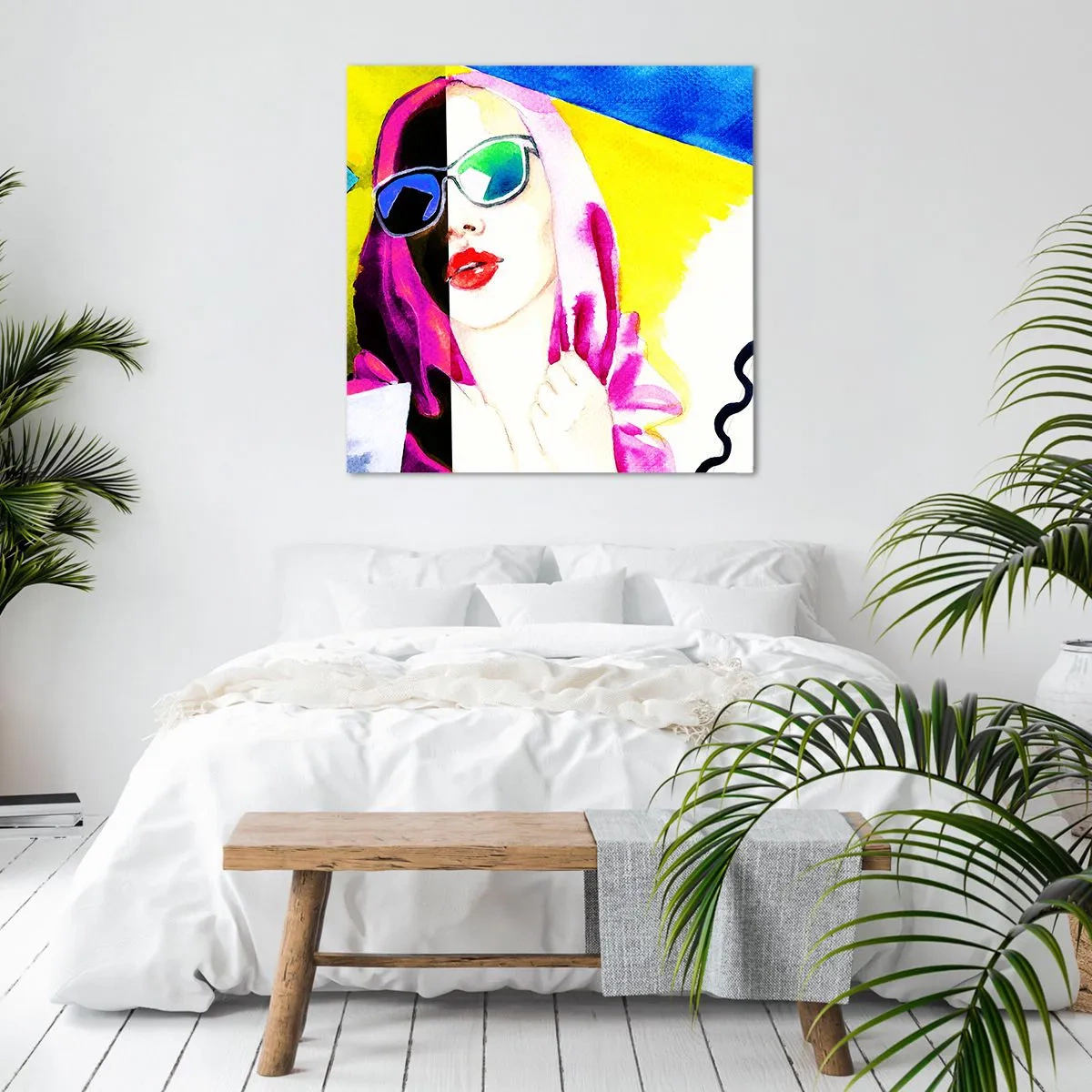 Cuadro sobre lienzo - Impresión de Imagen - Contrastes - 70x70 cm