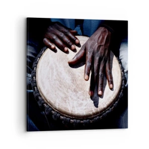 Cuadro sobre lienzo - Impresión de Imagen - Vive a tu ritmo - 70x70 cm